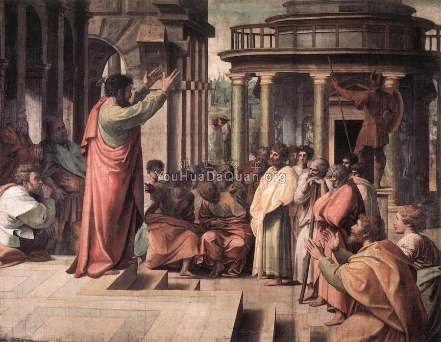 St Paul Preaching in Athens - 拉斐尔
